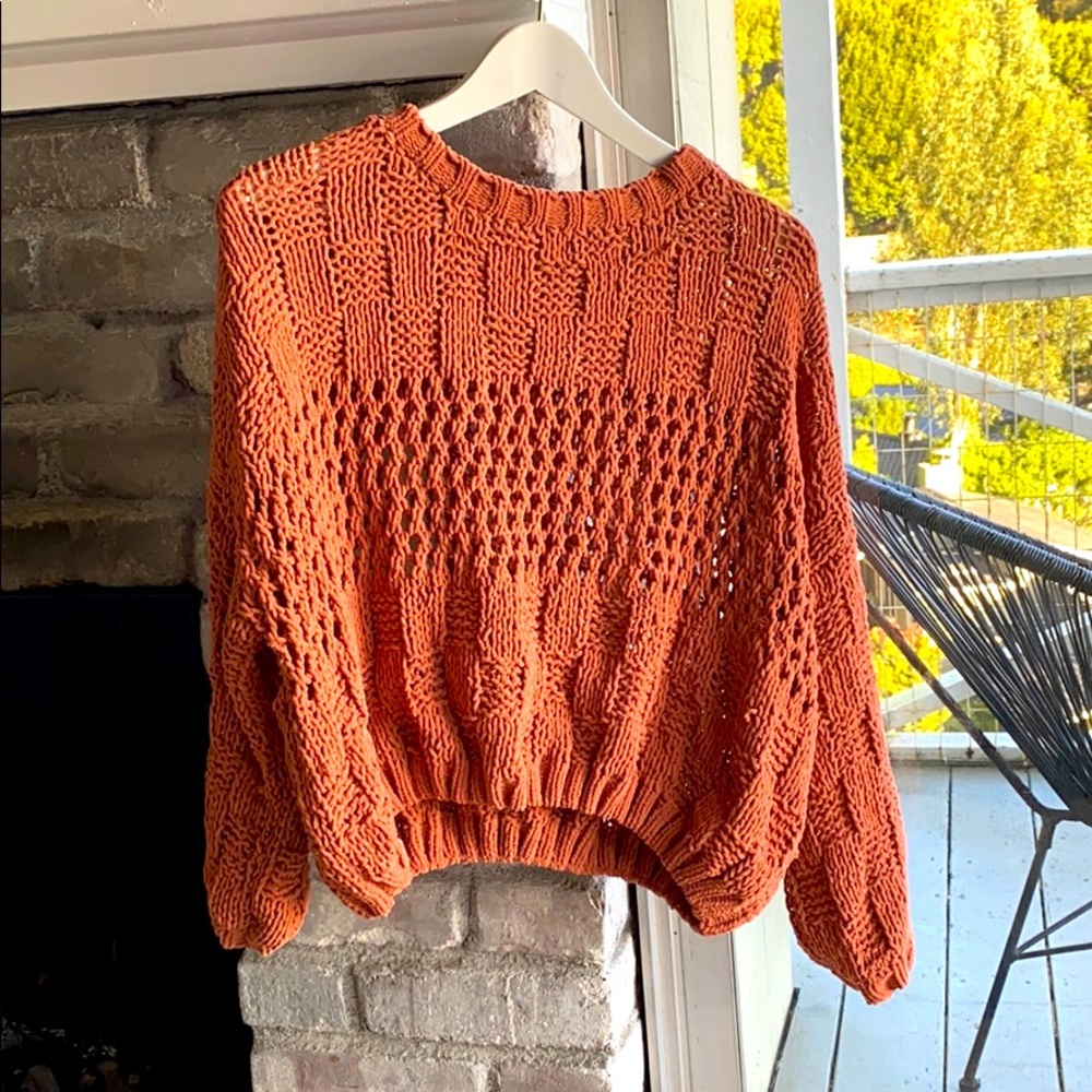 Billabong Chenille Rust Sweater